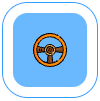 Freedom to Drive Steering Wheel Icon